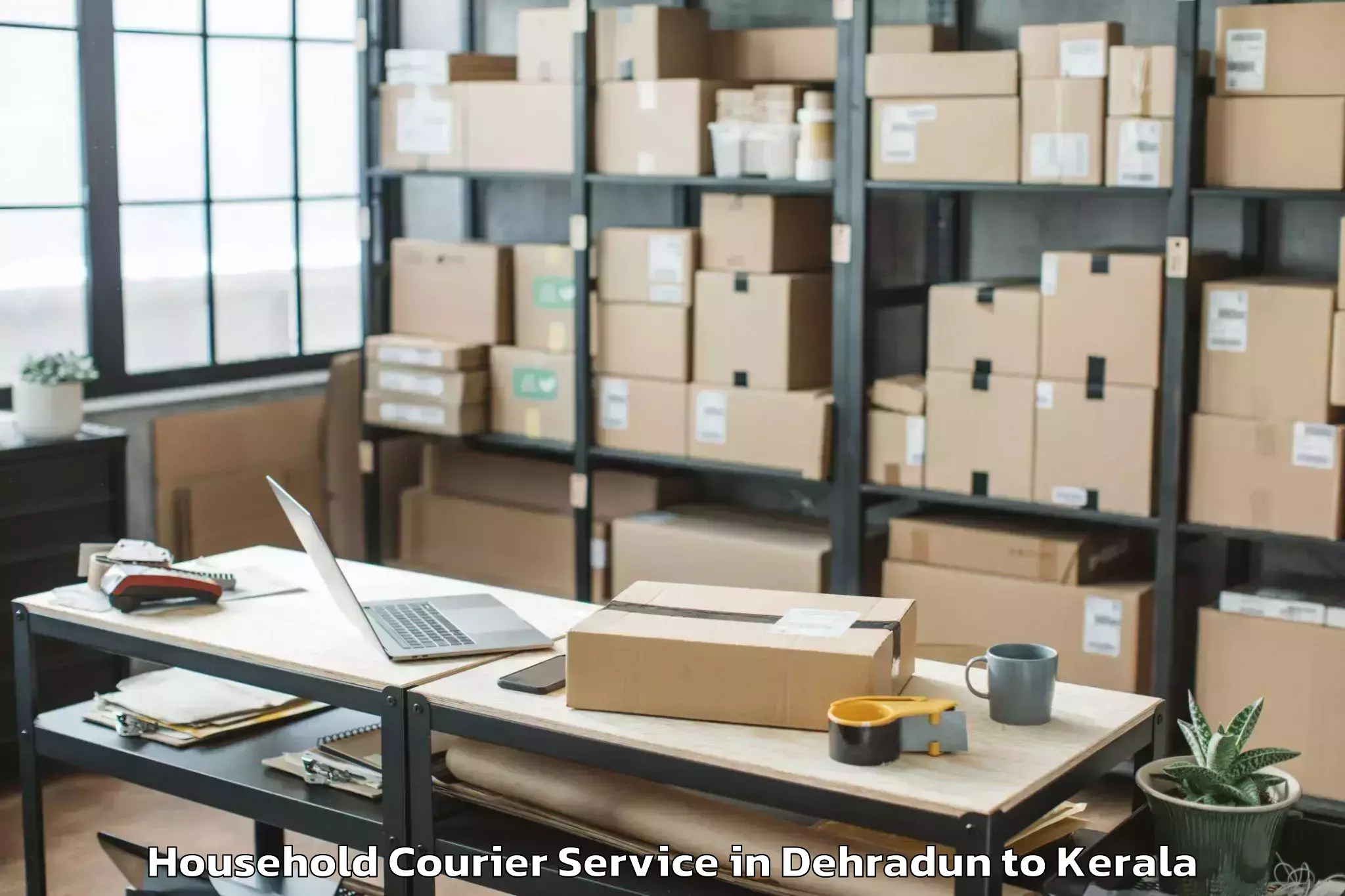 Reliable Dehradun to Ferokh Household Courier